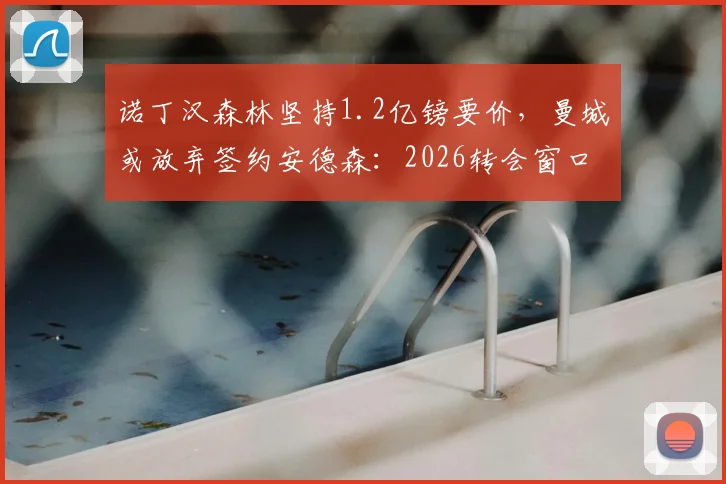诺丁汉森林坚持1.2亿镑要价，曼城或放弃签约安德森：2026转会窗口焦点解析